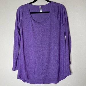 LuLaRoe Purple Lynne Long Sleeve T Shirt